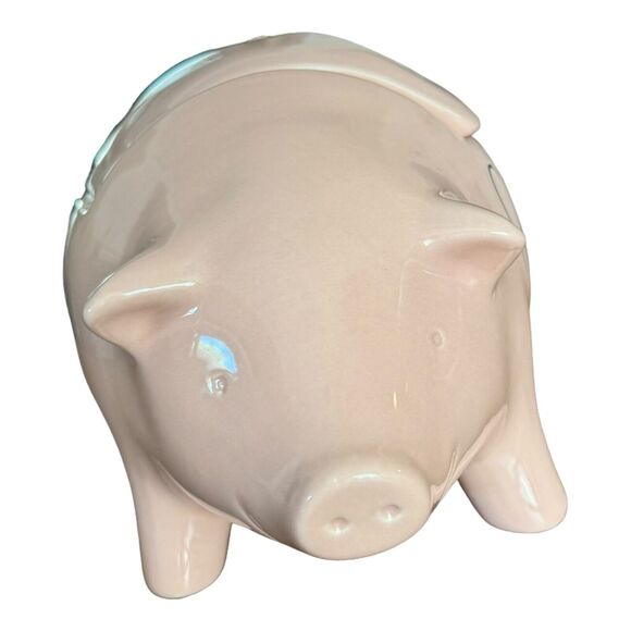 Rae Dunn Canister OINK Pink Pig Cookie Jar Lid Farmhouse Rustic HTF New 2022 - Picture 3 of 15